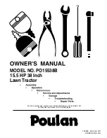 Poulan Pro 190785 Owner'S Manual preview