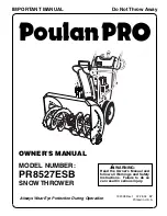 Предварительный просмотр 1 страницы Poulan Pro 192038 Owner'S Manual