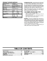 Предварительный просмотр 4 страницы Poulan Pro 194831 Operator'S Manual