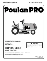 Poulan Pro 194992 Operator'S Manual preview