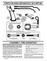 Предварительный просмотр 4 страницы Poulan Pro 199215 Owner'S Manual