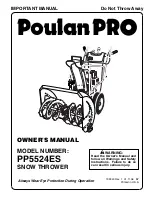 Poulan Pro 199340 Owner'S Manual предпросмотр