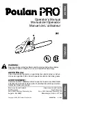 Poulan Pro 1999-04 Operator'S Manual preview