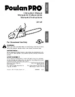 Poulan Pro 2001-08 Instruction Manual preview
