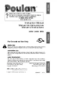 Poulan Pro 2002-06 Instruction Manual preview