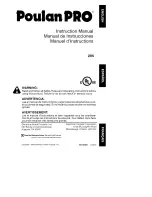 Poulan Pro 295 Instruction Manual preview
