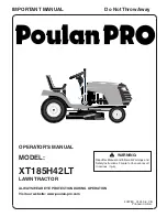 Poulan Pro 403780 Operator'S Manual preview