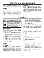 Preview for 17 page of Poulan Pro 403919 Owner'S Manual