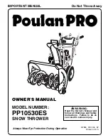 Poulan Pro 407885 Owner'S Manual предпросмотр