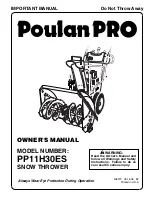 Preview for 1 page of Poulan Pro 408373 Owner'S Manual