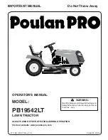 Poulan Pro 411188 Operator'S Manual preview