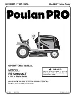 Poulan Pro 417905 Operator'S Manual preview