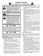 Preview for 2 page of Poulan Pro 417905 Operator'S Manual