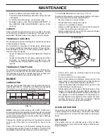 Preview for 16 page of Poulan Pro 418774 Operator'S Manual