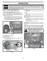 Preview for 12 page of Poulan Pro 418793 Operator'S Manual