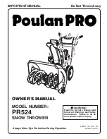 Poulan Pro 418971 Owner'S Manual предпросмотр