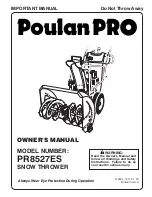 Предварительный просмотр 1 страницы Poulan Pro 419002 Owner'S Manual