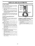 Preview for 21 page of Poulan Pro 419450 Operator'S Manual