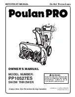 Poulan Pro 420923 Owner'S Manual preview