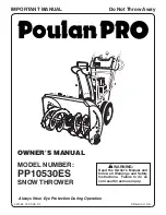 Poulan Pro 421064 Owner'S Manual предпросмотр