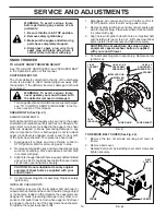 Preview for 16 page of Poulan Pro 421102 Owner'S Manual