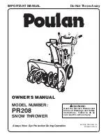 Предварительный просмотр 1 страницы Poulan Pro 421602 Owner'S Manual