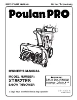 Предварительный просмотр 1 страницы Poulan Pro 422071 Owner'S Manual