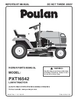 Poulan Pro 423307 Repair Parts Manual предпросмотр