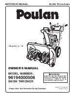 Poulan Pro 424027 Owner'S Manual предпросмотр