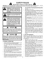 Preview for 2 page of Poulan Pro 425182 Operator'S Manual