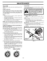 Предварительный просмотр 16 страницы Poulan Pro 425182 Operator'S Manual