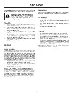 Preview for 16 page of Poulan Pro 427896 Operator'S Manual