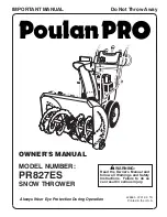 Poulan Pro 428695 Owner'S Manual preview