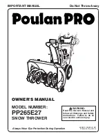 Poulan Pro 430429 Owner'S Manual предпросмотр