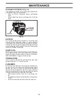 Preview for 13 page of Poulan Pro 432121 Operator'S Manual