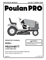 Poulan Pro 433413 Operator'S Manual preview