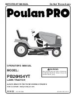 Poulan Pro 433432 Operator'S Manual preview