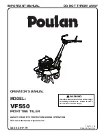 Preview for 1 page of Poulan Pro 433552 Operator'S Manual