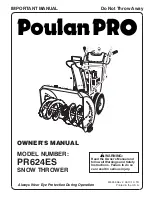 Предварительный просмотр 1 страницы Poulan Pro 435356 Owner'S Manual