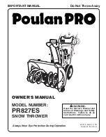 Preview for 1 page of Poulan Pro 437115 Owner'S Manual