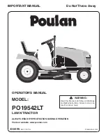 Poulan Pro 438495 Operator'S Manual preview