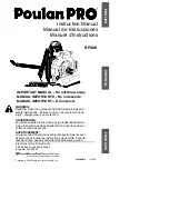 Preview for 1 page of Poulan Pro 530088812 Instruction Manual