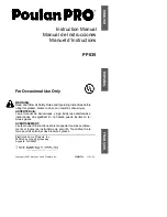 Preview for 1 page of Poulan Pro 530163732 Instruction Manual