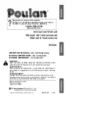 Preview for 1 page of Poulan Pro 530163808 Instruction Manual