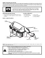 Предварительный просмотр 4 страницы Poulan Pro 532402705 Owner'S Manual