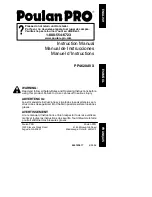 Preview for 1 page of Poulan Pro 545123817 Instruction Manual