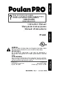 Preview for 1 page of Poulan Pro 545186756 Instruction Manual