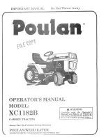 Предварительный просмотр 1 страницы Poulan Pro 954005131 Operator'S Manual