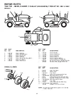 Предварительный просмотр 2 страницы Poulan Pro 960 12 00-87 Illustrated Parts List