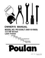 Предварительный просмотр 1 страницы Poulan Pro 96011019600 Owner'S Manual